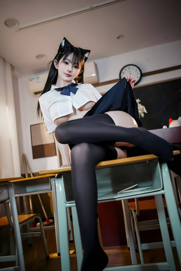 图片[13]-【桜井宁宁】  JK猫耳-星茉阁